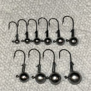 Jig Heads Round 1/16, 1/8, 3/16, 1/4, 5/16, 3/8, 1/2, 5/8, 3/4, 1 oz