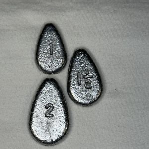 No Roll Sinkers 1, 1 1/2 & 2 oz Slip Weights