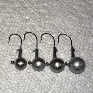 Jig Heads Round 1/2oz, 5/8 oz, 3/4 oz, 1 oz